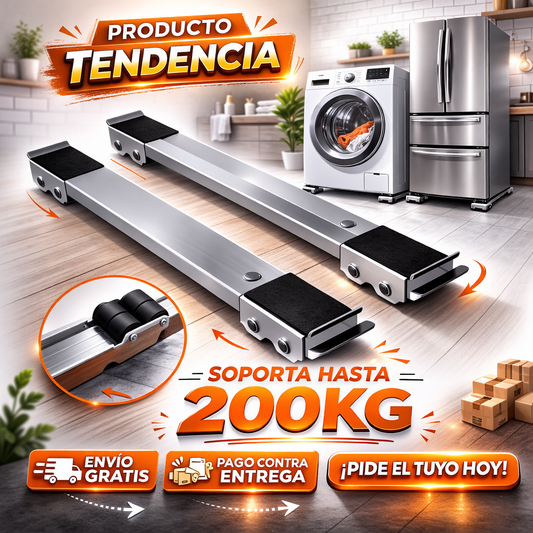 Bases Metálicas Resistentes para Nevera y Lavadora