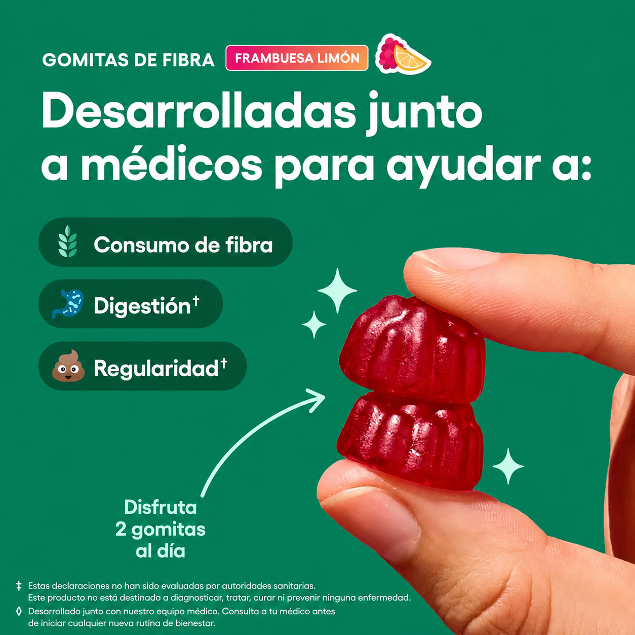 Gomas de Fibra® | Frasco x60 | Menos hinchazón, más bienestar ✨
