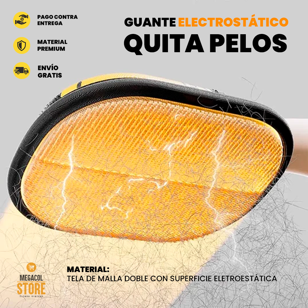 GuanteQuitapelos Reutilizable para Mascotas
