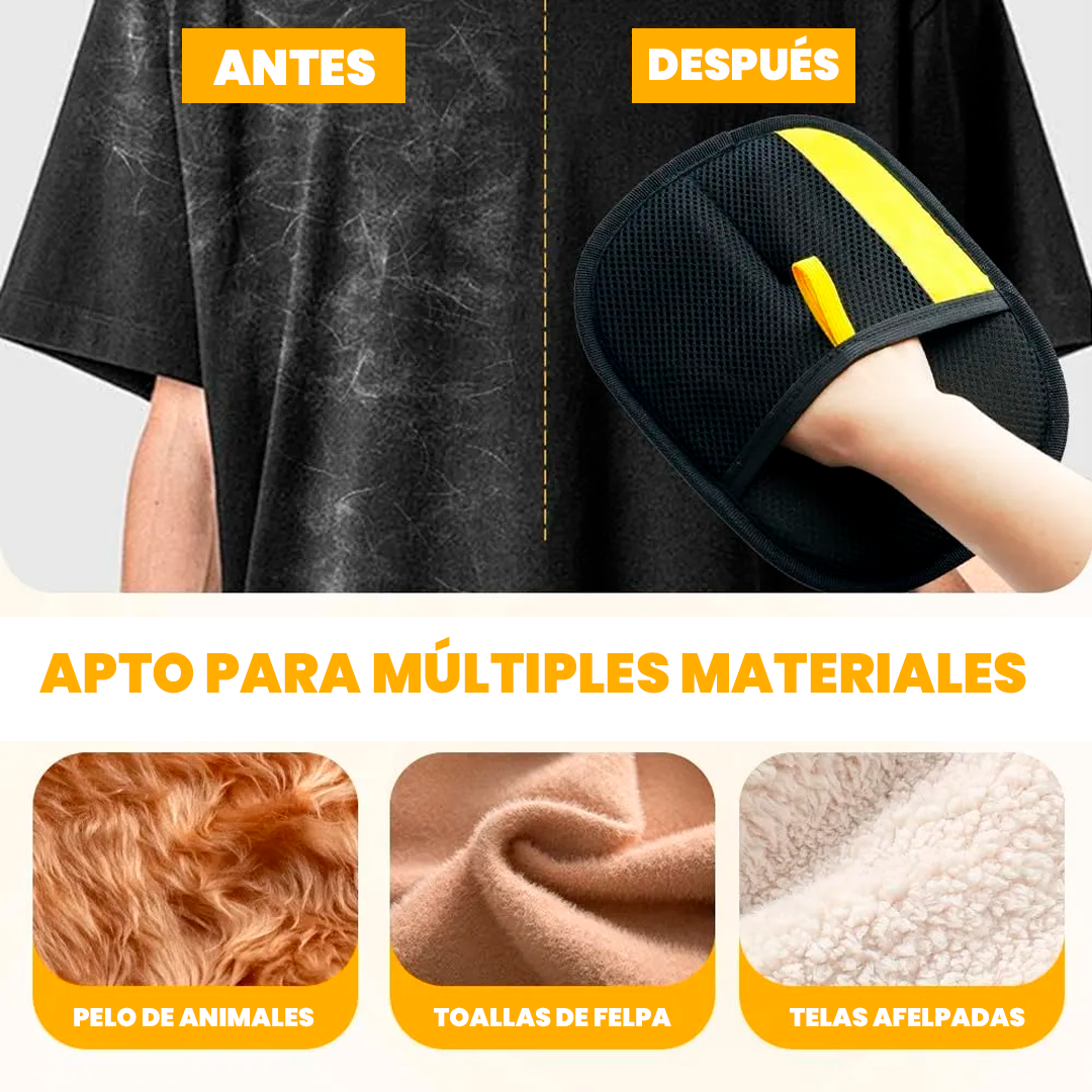 GuanteQuitapelos Reutilizable para Mascotas