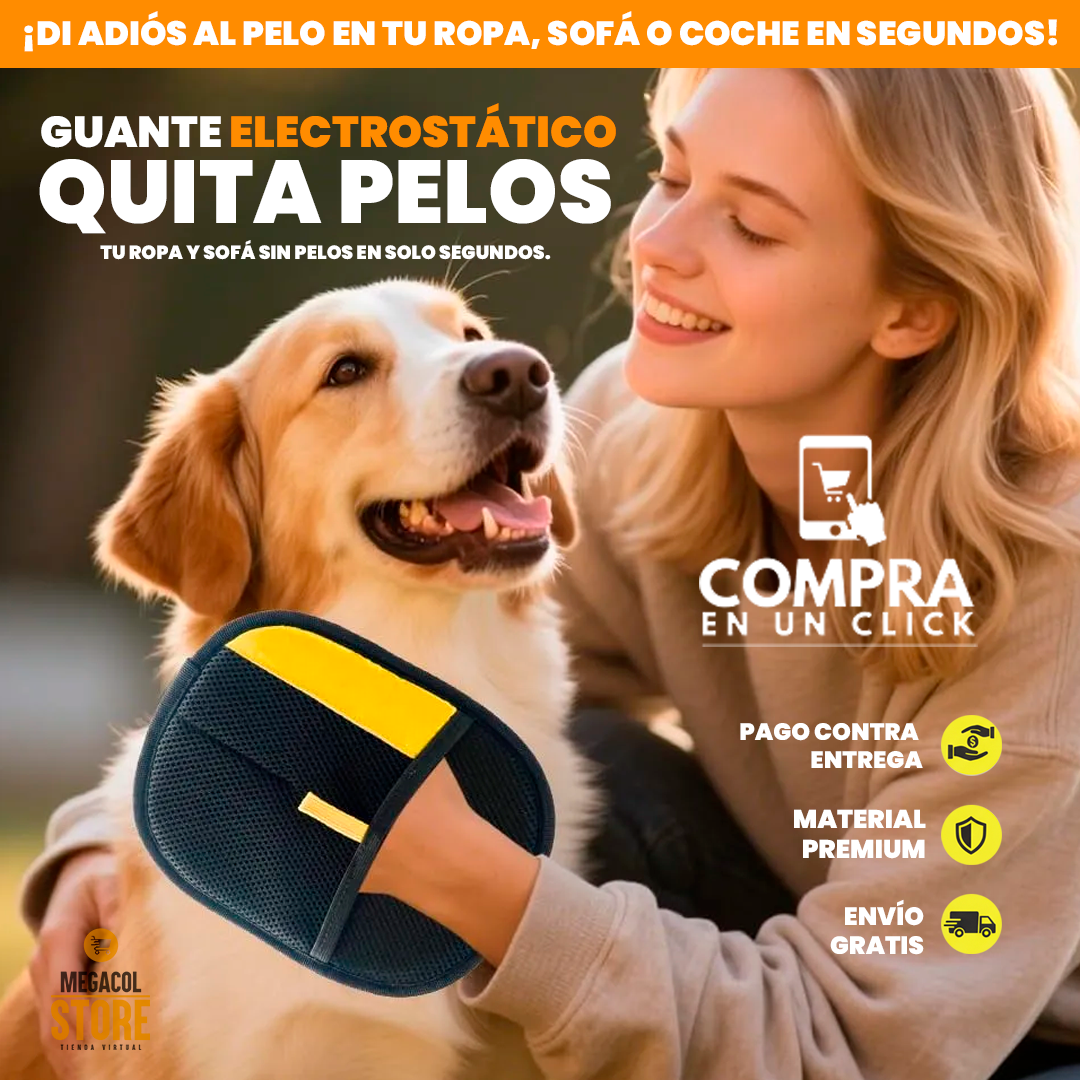 Guante QuitaPelos™: ¡Oferta Solo Por Hoy! 2x1 por solo $74,900, ¡PAGO CONTRA ENTREGA!